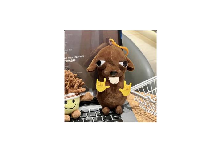 Chengmi Cute Chihuahua Plush Keychain, 10cm Tall, Soothing and Companioning — изображение 3