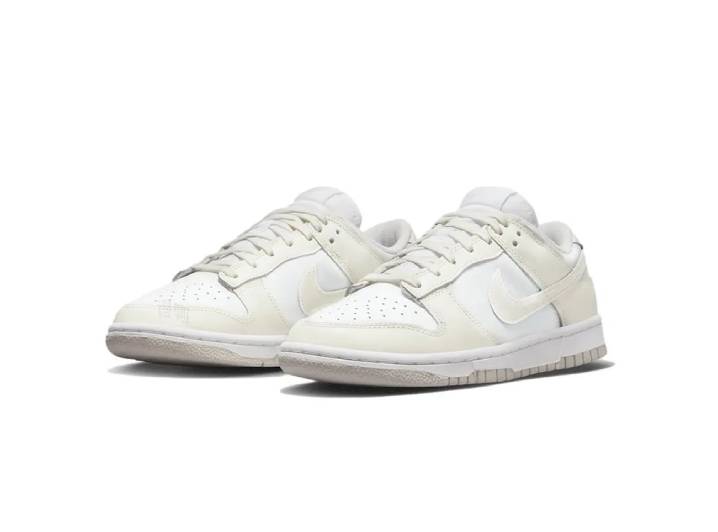 Nike Dunk White Sailor Women's Leather Low Top Sneakers in Navy White. — изображение 5