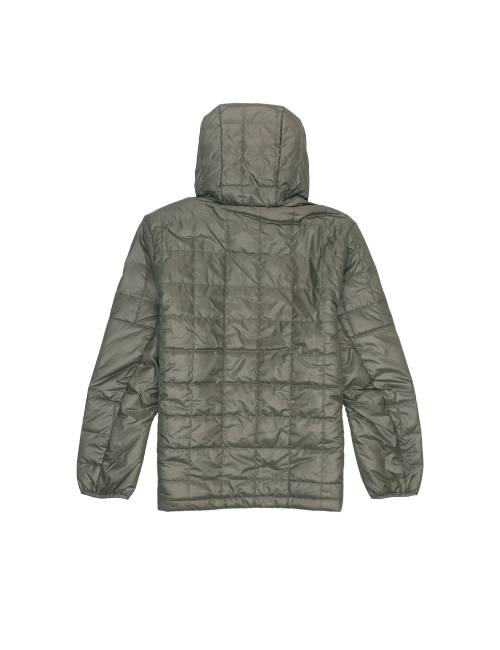 Nike solid color small logo hooded jacket, winter men's green — изображение 3