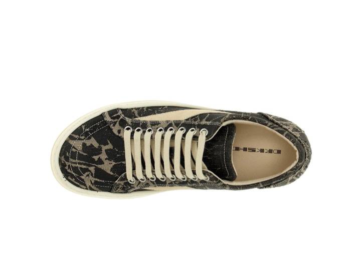 Rick Owens DRKSHDW Flat Lace-up Low-top Sneakers for Men, Black — изображение 2