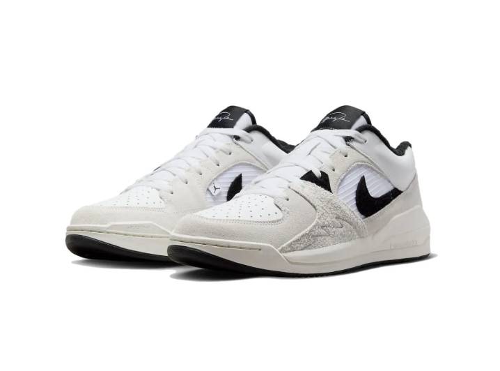 Jordan Stadium 90 White/Black Mesh Leather and Suede Men's Sports Shoes — изображение 5