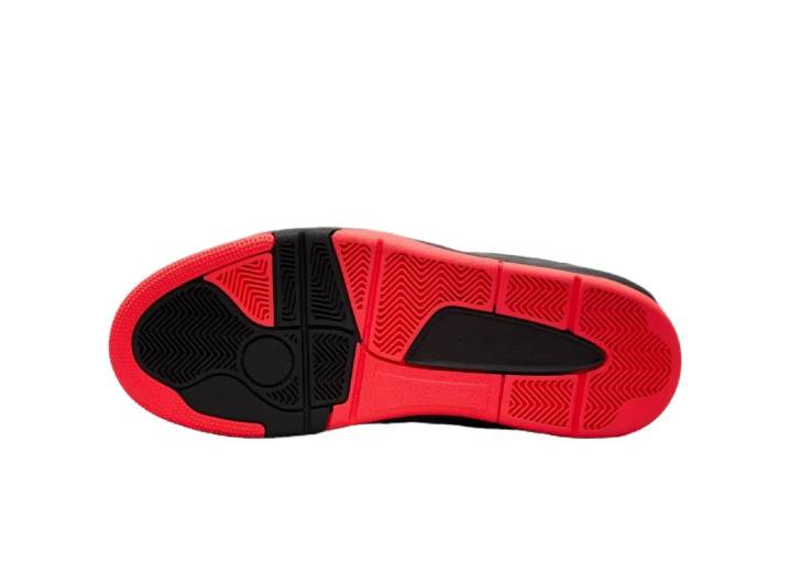 Jordan FLIGHT COURT basketball shoes for men, black and red — изображение 2