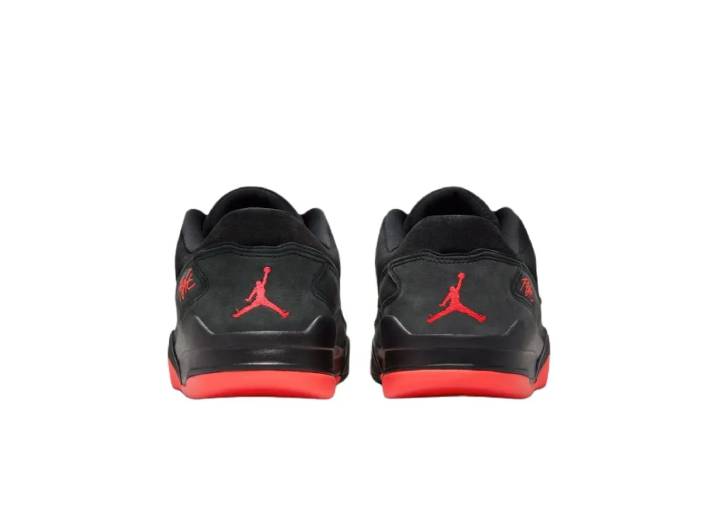 Jordan FLIGHT COURT basketball shoes for men, black and red — изображение 3