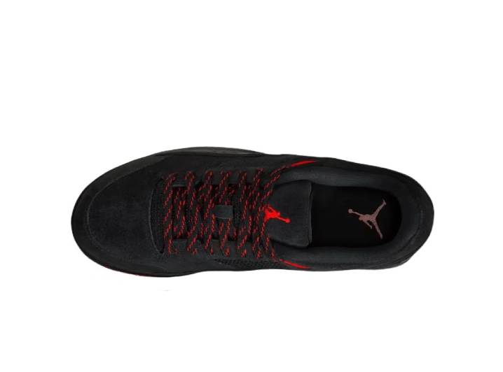 Jordan FLIGHT COURT basketball shoes for men, black and red — изображение 4