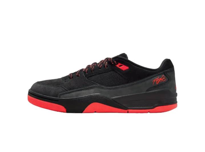 Jordan FLIGHT COURT basketball shoes for men, black and red
