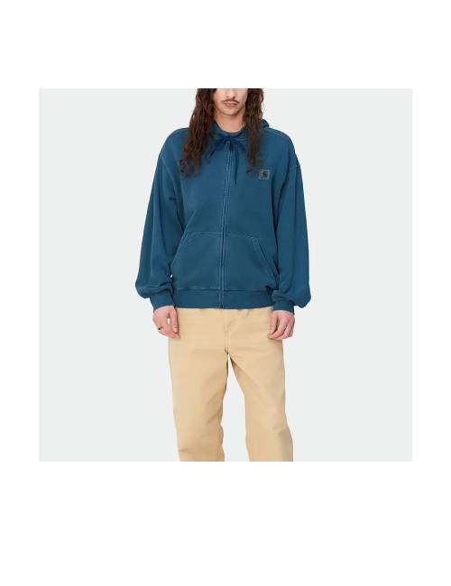Carhartt WIP SS24 Hooded Nelson Jacket, Zippered, Square Tag, Drop Shoulder, Long Sleeve Jacket, Unisex — изображение 4