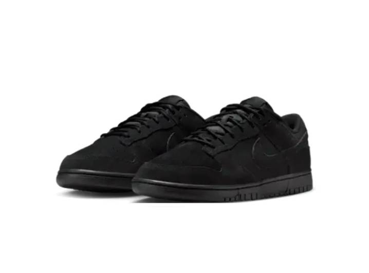 Nike Dunk Leather Retro SE Low-Top Unisex Black Sneakers. — изображение 2