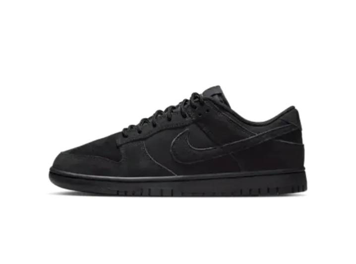 Nike Dunk Leather Retro SE Low-Top Unisex Black Sneakers.