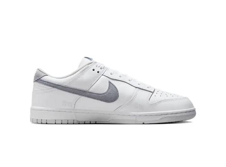 Nike Dunk Low: Men's White/Grey Low Sneakers — изображение 6