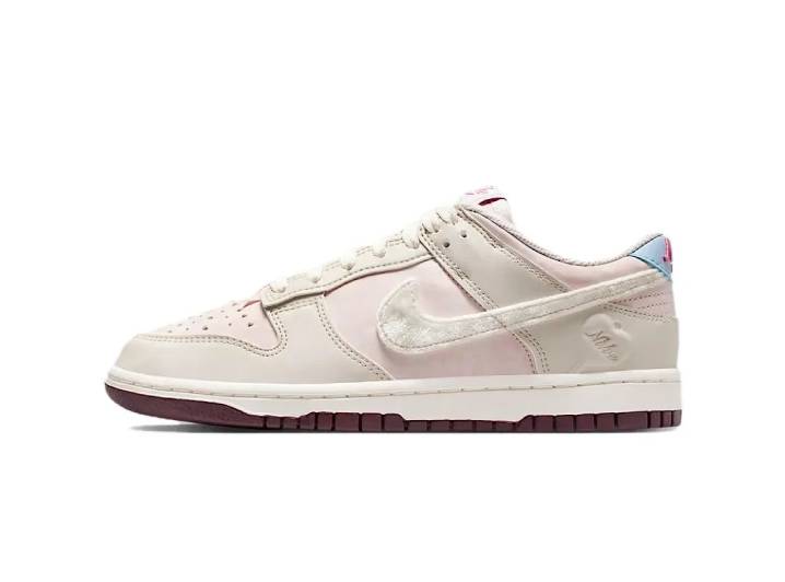 Nike Dunk Low "Valentine's Day" Women's Low-To-the-Shoes (Beige/Pink)