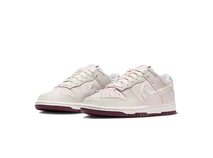Nike Dunk Low "Valentine's Day" Women's Low-To-the-Shoes (Beige/Pink) — изображение 5