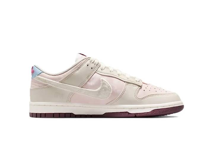 Nike Dunk Low "Valentine's Day" Women's Low-To-the-Shoes (Beige/Pink) — изображение 6