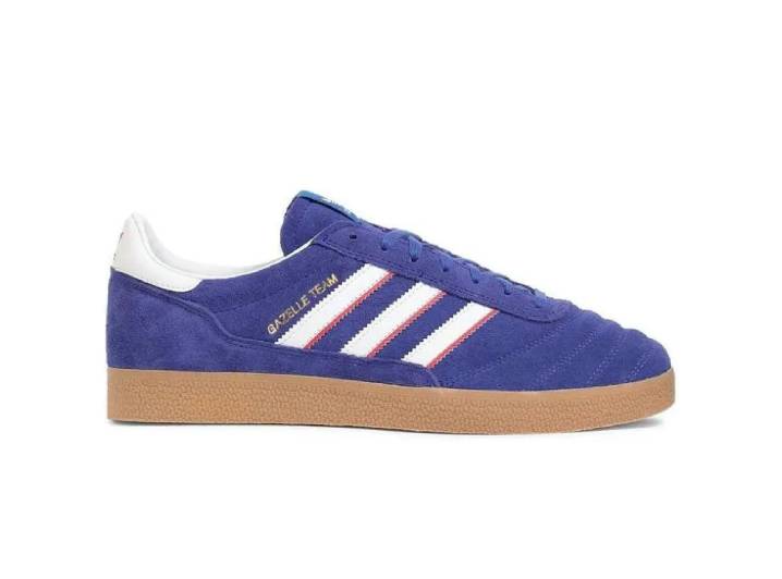 Adidas Originals GAZELLE TEAM "FOOTBALL PACK" low-top sneakers with a thin sole, unisex, blue — изображение 5