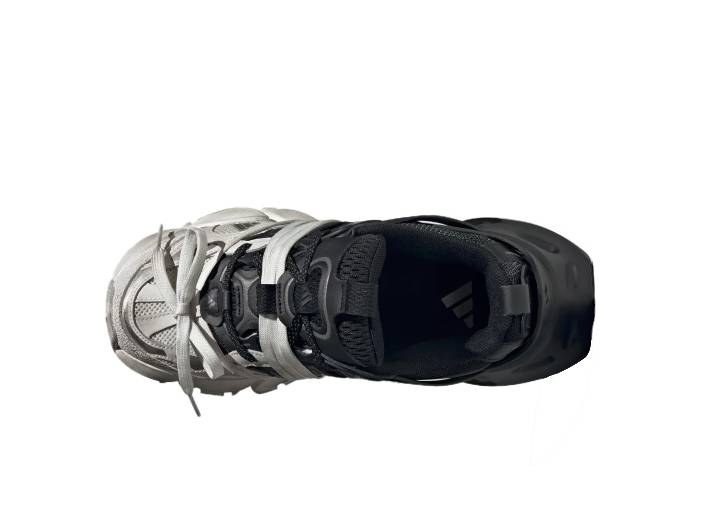Adidas XLG RUNNER DELUXE unisex sneakers, gray and black. — изображение 2