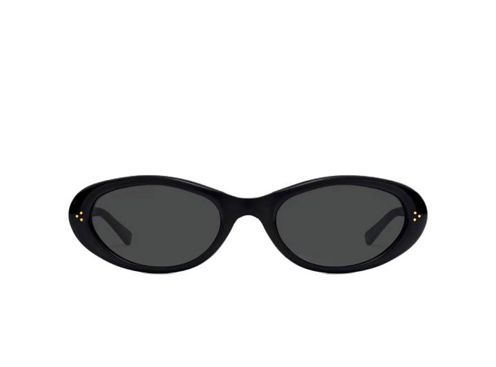 GENTLE MONSTER oval sunglasses from the pocket series, unisex, black. — изображение 6