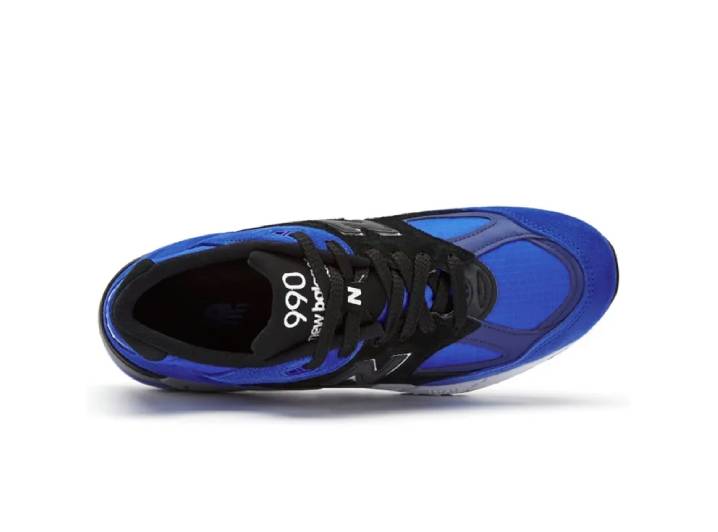 New Balance NB 990 V2 Retro Running Shoes for Men, Blue and Black — изображение 4