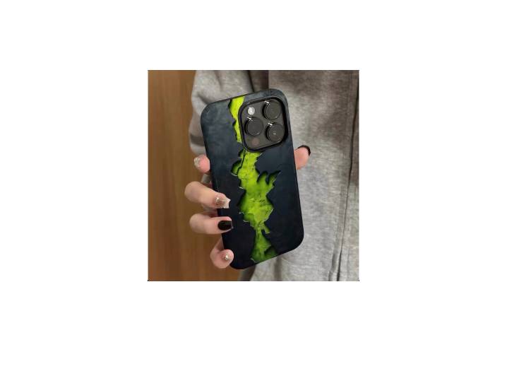 Nakerulu Green "Lava" Acrylic Case for iPhone 17/17 Air/16/15 Pro/Apple 13/14/Pro/Max Series — изображение 2