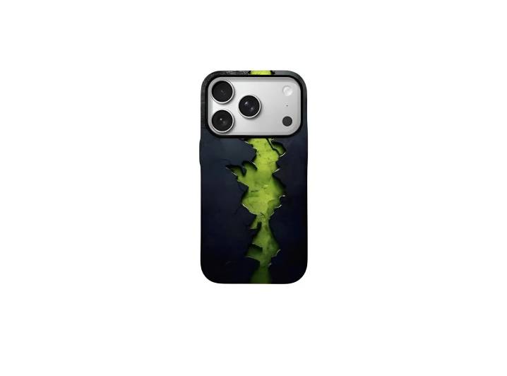 Nakerulu Green "Lava" Acrylic Case for iPhone 17/17 Air/16/15 Pro/Apple 13/14/Pro/Max Series — изображение 3