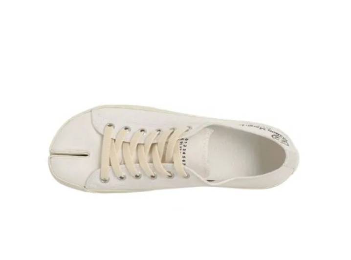 Maison Margiela Tabi low-top sneakers for men, cream color. — изображение 2