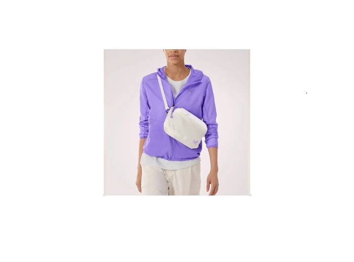 Arc'teryx HELIAD CROSSBODY 2.5L Logo Bag in White and Purple - Unisex/Couple Style — изображение 2