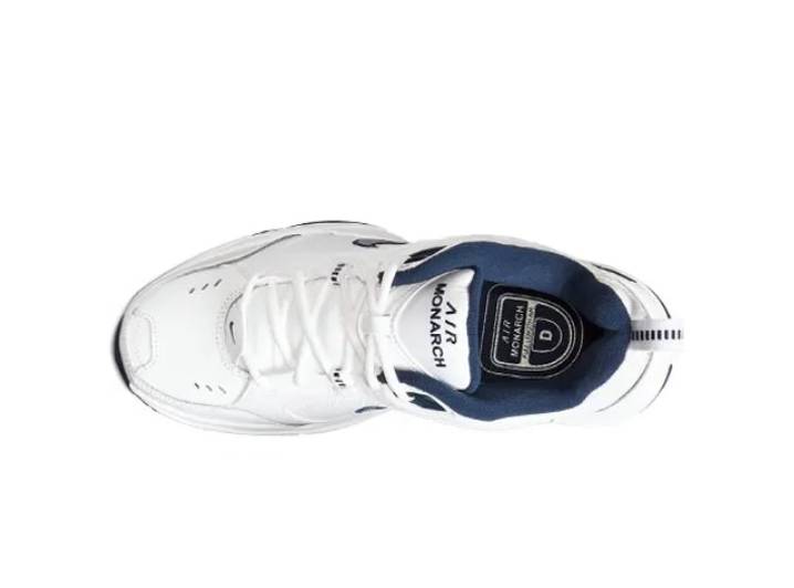 Nike Air Monarch 4 White Navy Retro Classic Non-slip Low-top Dad Shoes for Men — изображение 4