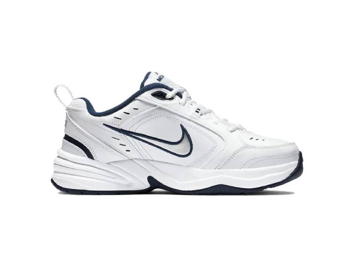 Nike Air Monarch 4 White Navy Retro Classic Non-slip Low-top Dad Shoes for Men — изображение 6