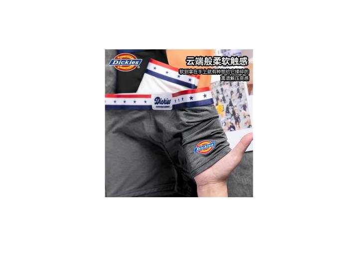 Dickies Silky Modal Seamless Pure Cotton Crotch 10A Men's Boxers are soft and comfortable against the skin. — изображение 7