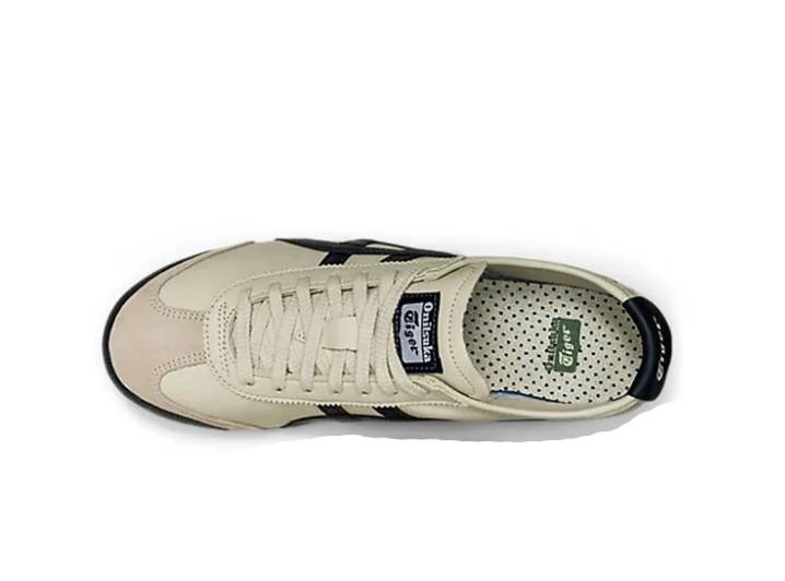 Onitsuka Tiger Mexico 66 Unisex Casual Leather Sneakers in Beige/Navy Blue — изображение 4