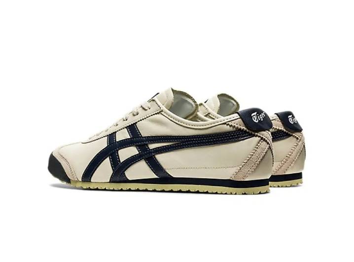 Onitsuka Tiger Mexico 66 Unisex Casual Leather Sneakers in Beige/Navy Blue — изображение 5