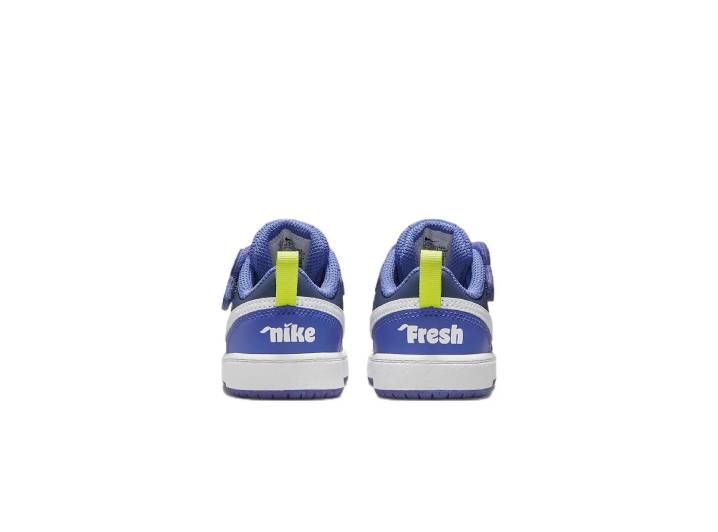 Nike Court Borough 2 Low 2 SE Kids' Low-Top Shoes in Blue and White — изображение 3