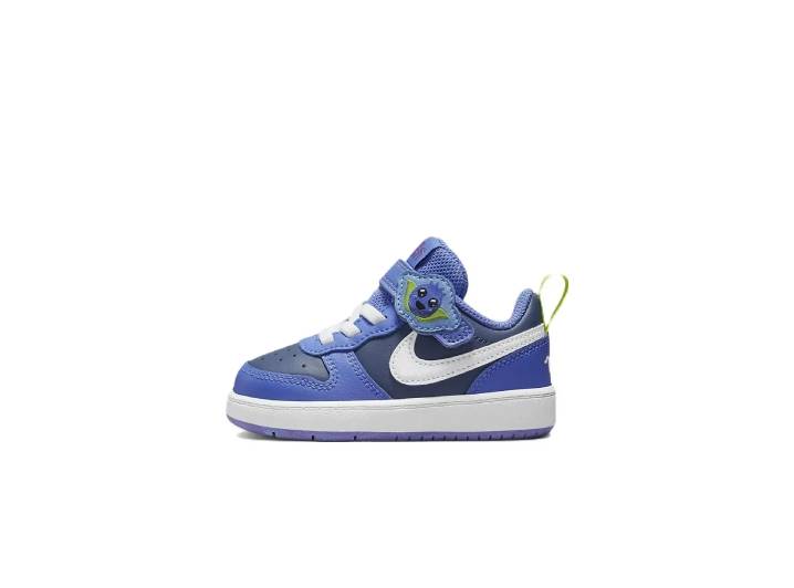 Nike Court Borough 2 Low 2 SE Kids' Low-Top Shoes in Blue and White