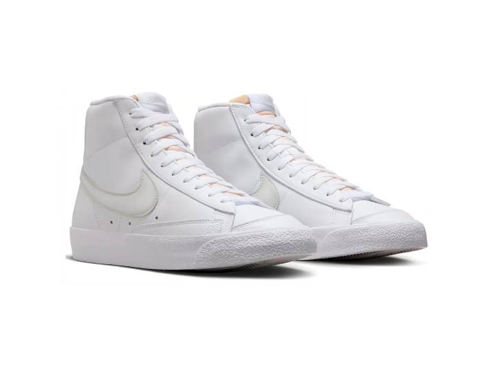 Nike Blazer '77 Sport Casual Durable Mid-Top Sneakers for Men, Pure White — изображение 5