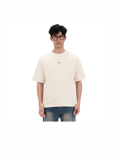 Oakley Metal Rise Series Solid Color Loose Fit Straight Short Sleeve T-Shirt for Men — изображение 5