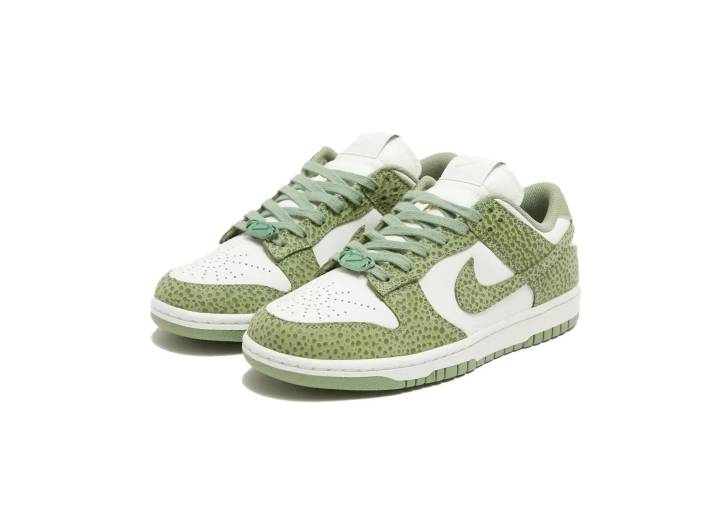 Nike Dunk LOW "Safari Print/Oil Green" Low-top Sneakers for Women (Green) — изображение 4