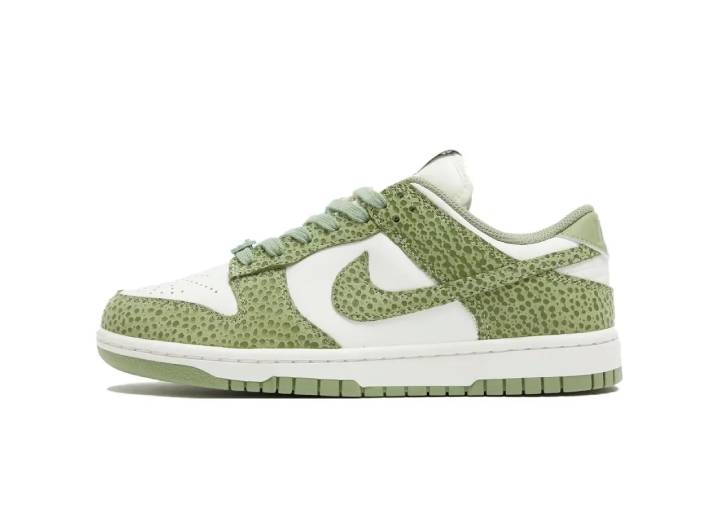 Nike Dunk LOW "Safari Print/Oil Green" Low-top Sneakers for Women (Green)
