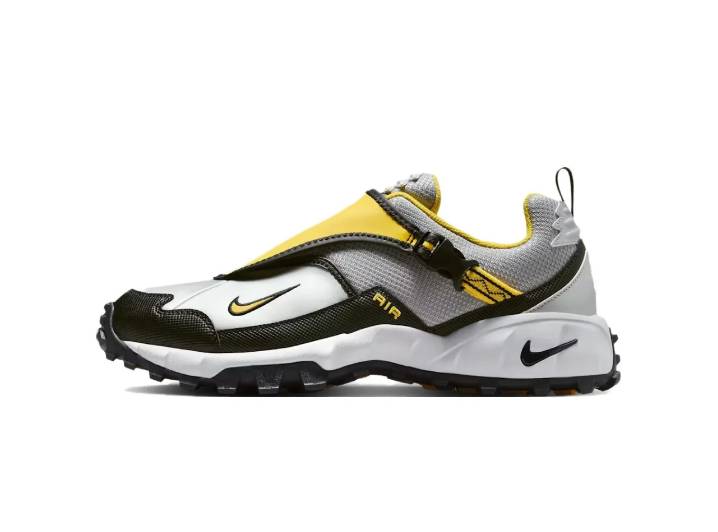 Nike ACG Phassad "Yellow Zest" Durable Low-Top Hiking Boot, Unisex, Yellow/Gray