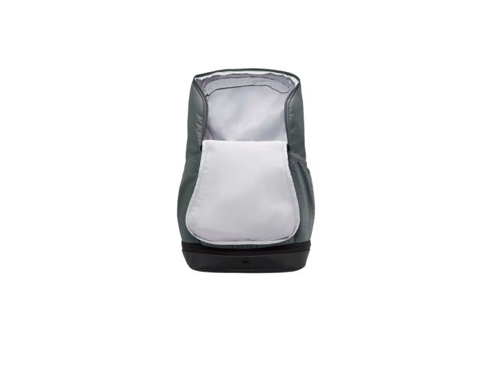 Nike Varsity 32L front logo print polyester backpack, unisex and couple style, grey. — изображение 5
