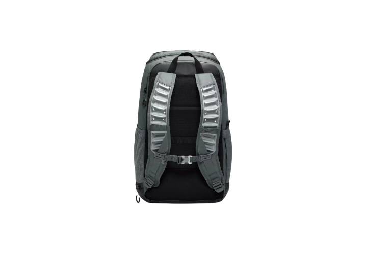 Nike Varsity 32L front logo print polyester backpack, unisex and couple style, grey. — изображение 7