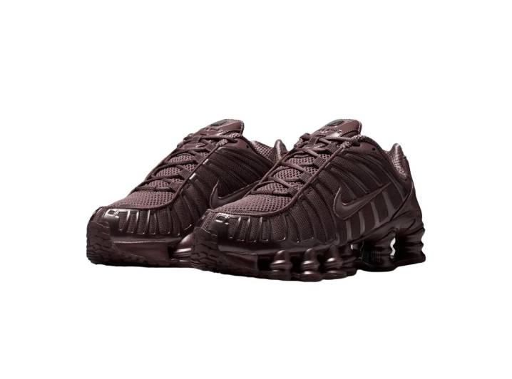 Nike Shox TL series comfortable and snug-fitting casual shoes for women, dark purple. — изображение 5