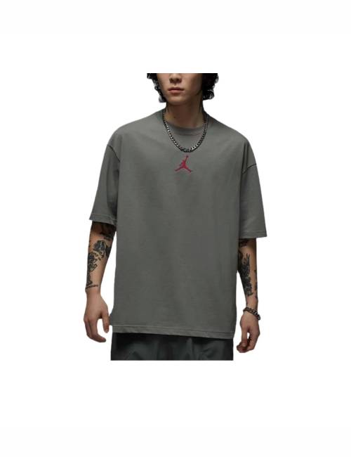 Men's Jordan Oversized Solid Color Short Sleeve T-Shirt - Light Gray — изображение 4
