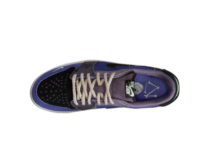Jordan x Zion Williamson Air Jordan 1 Retro Low Voodoo Doll Colorway Collaboration Low Retro Basketball Shoes for Men — изображение 4
