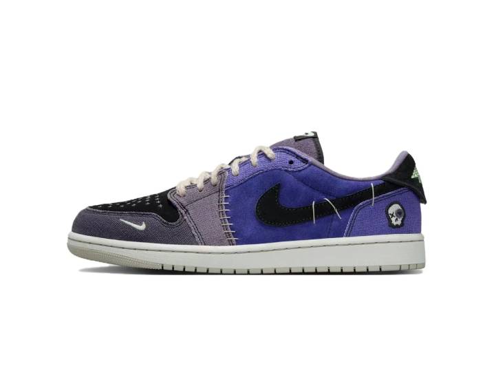 Jordan x Zion Williamson Air Jordan 1 Retro Low Voodoo Doll Colorway Collaboration Low Retro Basketball Shoes for Men