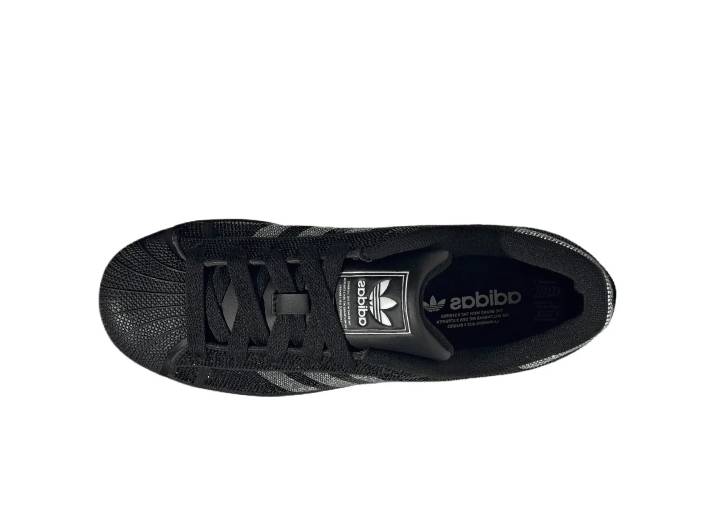 Аdidas Originals Superstar 2 Valentine's Day Limited Edition Classic Comfort Diamond-Studded Sneakers for Women, Black and Silver — изображение 3