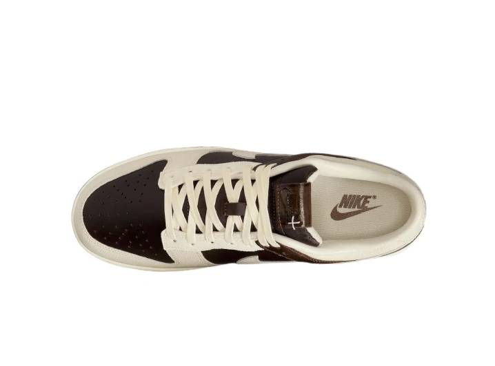Nike Dunk Low Classic Low Top Sneakers for Men, Brown and White — изображение 4