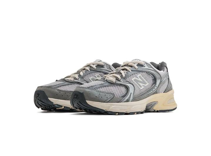 New Balance NB 530 American Retro Breathable Low-Top Running Shoes, Unisex, Silver-Gray — изображение 5