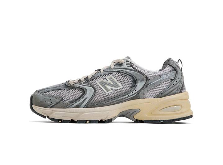 New Balance NB 530 American Retro Breathable Low-Top Running Shoes, Unisex, Silver-Gray