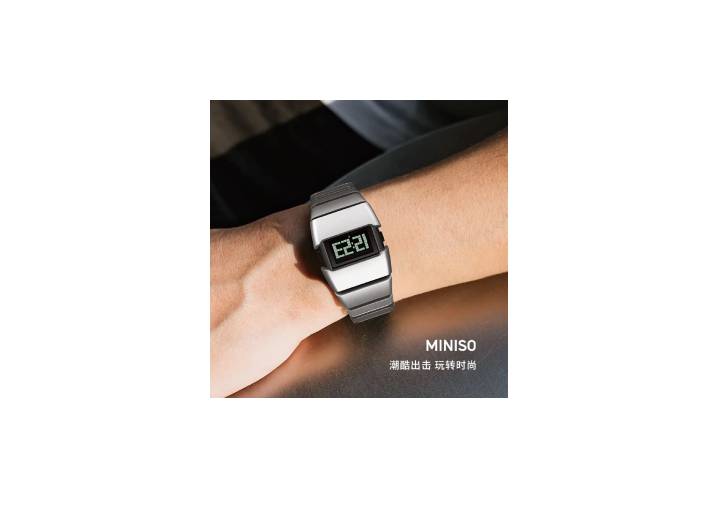 MINISO sports watch for schoolchildren, electronic movement, TPU strap, unisex style — изображение 3