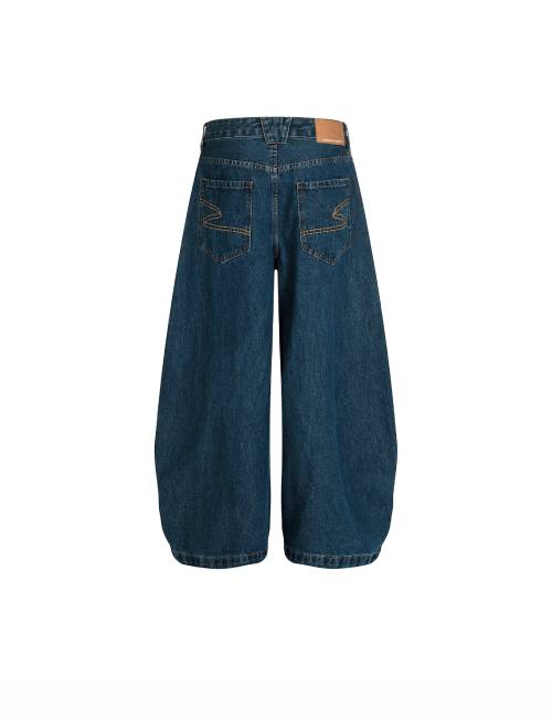 STRUCKCOOL Vintage Distressed Wide-Leg Casual Jeans, Unisex Style — изображение 3