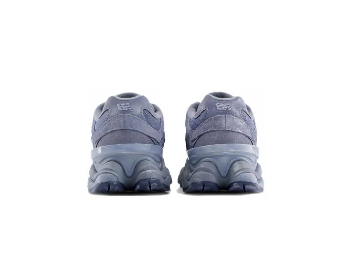New Balance NB 9060 low-top, casual, unisex, gray-purple sneakers. — изображение 3