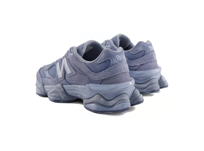 New Balance NB 9060 low-top, casual, unisex, gray-purple sneakers. — изображение 5